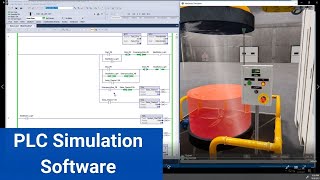 PLC Programming Simulation Software with Studio 5000  Mixer Tank Using [upl. by Dusza]