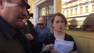 Protest Held In Kazan Several Demonstrators Detained [upl. by Ardnosac]