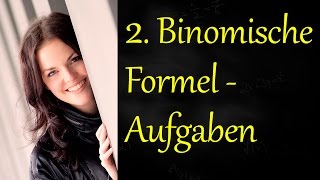 2 Binomische Formel Aufgaben [upl. by Bein]