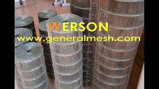 Generalmesh Flat Flex Conveyor BeltsWire mesh conveyor belt  stainless steel [upl. by Ridglea889]