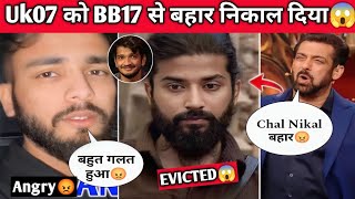 Bigg Boss 17 Shooking Eviction Anurag Dobhal EvictedElvish Yadav React UK07 Rider out BB17Munawar [upl. by Nigel]