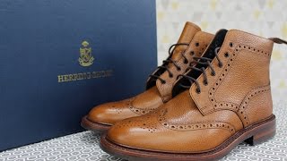 HERRING SHOES Hawkshead Full Brogue Boot REVIEW [upl. by Aniryt744]