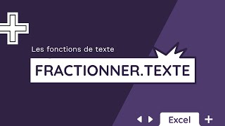 La fonction FRACTIONNERTEXTE  Tuto Excel [upl. by Romaine]