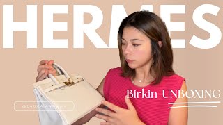 Hermes Birkin Unboxing Story  Bag Review [upl. by Rickie818]