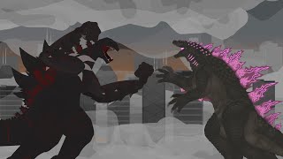 Hakaishin Godzilla vs Evolved Godzilla [upl. by Aihsyak]