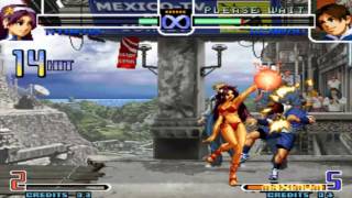 Kof 2002 Athena Combos [upl. by Swanhilda933]