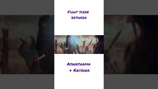 Dont mess with girls Fight between Krishna amp Aswathama movie scene shorts viralshorts [upl. by Grounds573]