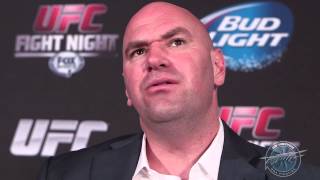 Dana White UFC Fight Night 27 PostFight Scrum [upl. by Aphra219]