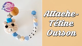 Tutoriel Attache Tétine Ourson Amigurumi Facile [upl. by Mazurek]