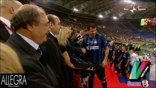 PREMIAZIONE COPPA ITALIA 2010 VINCE L INTER  ROMA INTER 01  05052010 [upl. by Hsepid]