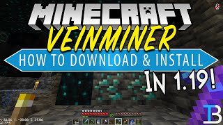 How To Download amp Install Minecraft VeinMiner Mod in 119 [upl. by Jami493]