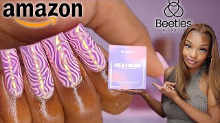 Testing Beetles polygel   Amazon polygel kit unboxing [upl. by Klara]