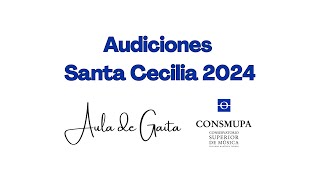 Audiciones de Santa Cecilia 2024  quotSorginetaquot Gaita y acordeón CONSMUPA [upl. by Nerak842]