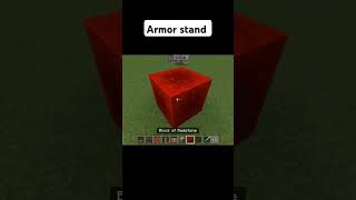 Minecraft Armor stand minecraft armor stand gaming shorts [upl. by Ennagrom833]