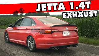 MK7 Jetta 14T Catback Exhaust System Sounds  ECS Tuning Product Highlight [upl. by Malvina]