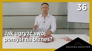 36 Jak ugryźć swój pomysł na biznes  Kuba Midel [upl. by Zennie]