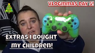 STOCKING AND EXTRAS IVE BOUGHT MY CHILDREN VLOGMAS DAY 5 [upl. by Annoynek]