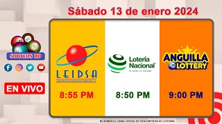 Lotería Nacional LEIDSA y Anguilla Lottery en Vivo 📺│Sábado 13 de enero 2024  855 PM [upl. by Aliahs999]