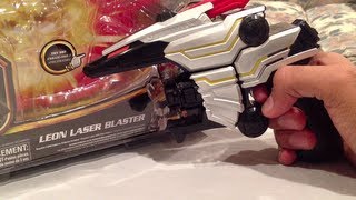 Leon Laser Blaster Review Power Rangers Megaforce [upl. by Dilisio]