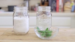 How to make Flavored Simple Syrups  Mint Simple Syrup Recipe [upl. by Dexter506]