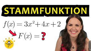 STAMMFUNKTION Polynomfunktion – Integral Polynom ganzrationale Funktionen integrieren [upl. by Ecylahs440]