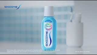 Sensodyne Complete Protection Mouthwash  1 Mouthwash 4 Benefits  Kannada  20 sec [upl. by Septima]