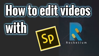 How to edit videos with ADOBE SPARK and Rocketium for YouTube school work [upl. by Yemac750]