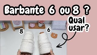 Barbante n° 6 ou barbante n° 8  Qual barbante fica melhor [upl. by Samale]