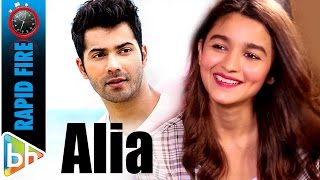 Alia Bhatts SUPERHIT Rapid Fire On Varun  Sidharth  Shahid  Tanmay  Donald Trump [upl. by Tracee523]