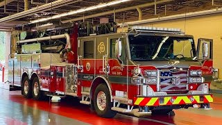 Cartersville Fire Department Adrieal Truck Leaving amp Returns Back To The Station 1 [upl. by Marsiella]