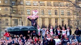 Gemans Invade Steel City Sheffield Utd v FC Koln No2 FC Köln fans in UK [upl. by Rocca]