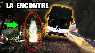 Se aparece LA LLORONA en Carretera AUTOBUS Dos Pisos Ruta de Madrugada American Truck Simulator [upl. by Owiat777]