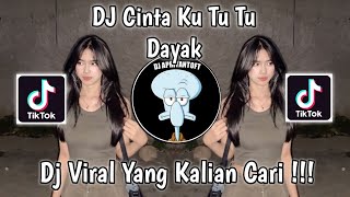 DJ CINTA KU TU TU DAYAK VIRAL TIK TOK TERBARU 2023 YANG KALIAN CARI [upl. by Anilem]