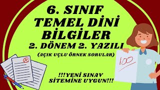 6 Sınıf Temel Dini Bilgilerİslam I 2 Dönem 2 Yazılı Soruları sınavsoruları sınav sınavlar [upl. by Jenei]