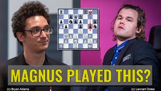 Carlsen played THIS  Caruana vs Carlsen  Champions Chess Tour Final 2023 [upl. by Nwahsyt423]