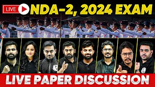 NDA2 2024 Exam Analysis 🔥🔥  🔴 Live Paper Discussion [upl. by Aliwt340]