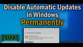 How to Disable Windows Automatic Updates on Windows 10 Permanently 2021 [upl. by Reiners]