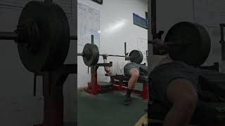 350lb Bench Press x2 powerlifting benchpress bench strongman powerliftingmotivation strength [upl. by Enelec43]