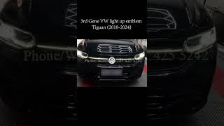 Transform Your Tiguan with the 3rd Gen VW Light Up Emblem vwtiguan vw [upl. by Shellans349]