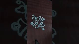 easy sides border muggulu design for Beginners latest side border kolam [upl. by Ycniuq]