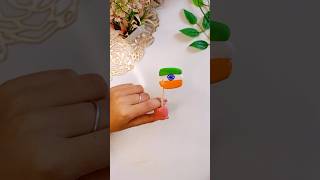 Clay art ideas easy🇮🇳hand craft for kids🇮🇳shotsshorthandcraftclayartflagindianartt rendingyt [upl. by Akimal]