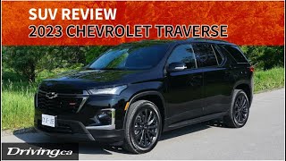 2023 Chevrolet Traverse  SUV Review  Drivingca [upl. by Pam]