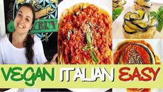 EASY VEGAN ITALIAN DISHES  Cooking Class  Quick amp Affordable  No cooking skills required [upl. by Annig325]