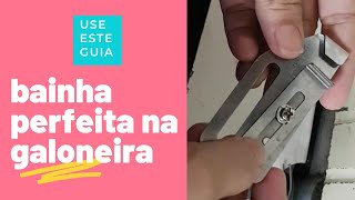 como fazer bainha perfeita na galoneira embutida e retinha [upl. by Winna417]