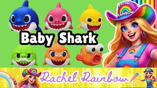 Baby Shark  Ms Rachel Rainbow  Pop Songs For Littles  Toddler Learning [upl. by Notnirb]