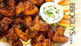 Smoked amp Fried Chicken Wings Recipe Jay Ducotes Barbeque Sauce  BBQGuyscom howto [upl. by Irotal]