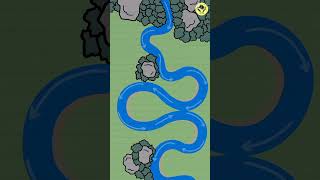 This is how an oxbow lake forms shorts [upl. by Ahtar]