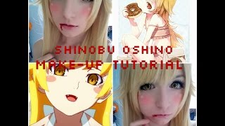 Shinobu Oshino  bakemonogatari  cosplay makeup tutorial [upl. by Aizitel771]