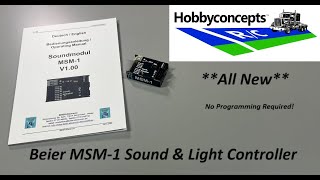 Beier MSM1 Sound amp Light Module amp Starter Kit  NEW [upl. by Bej]