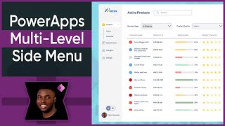 How to create a Modern MULTILEVEL Side Menu in PowerApps [upl. by Nagaem407]